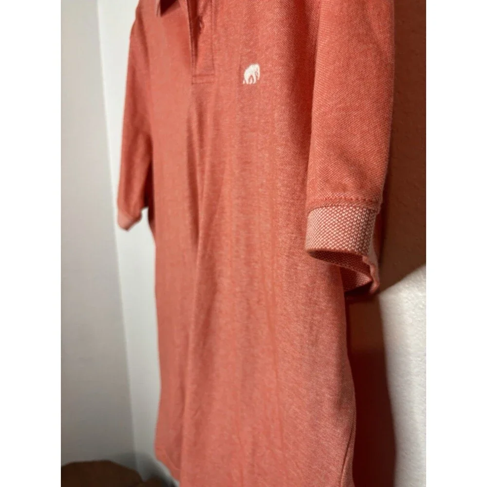 Banana Republic Men's Short Sleeve Polo Shirt Large Coral Color Size Large